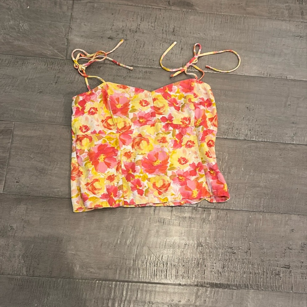 Old Navy Floral Camisole in Pink and Yellow